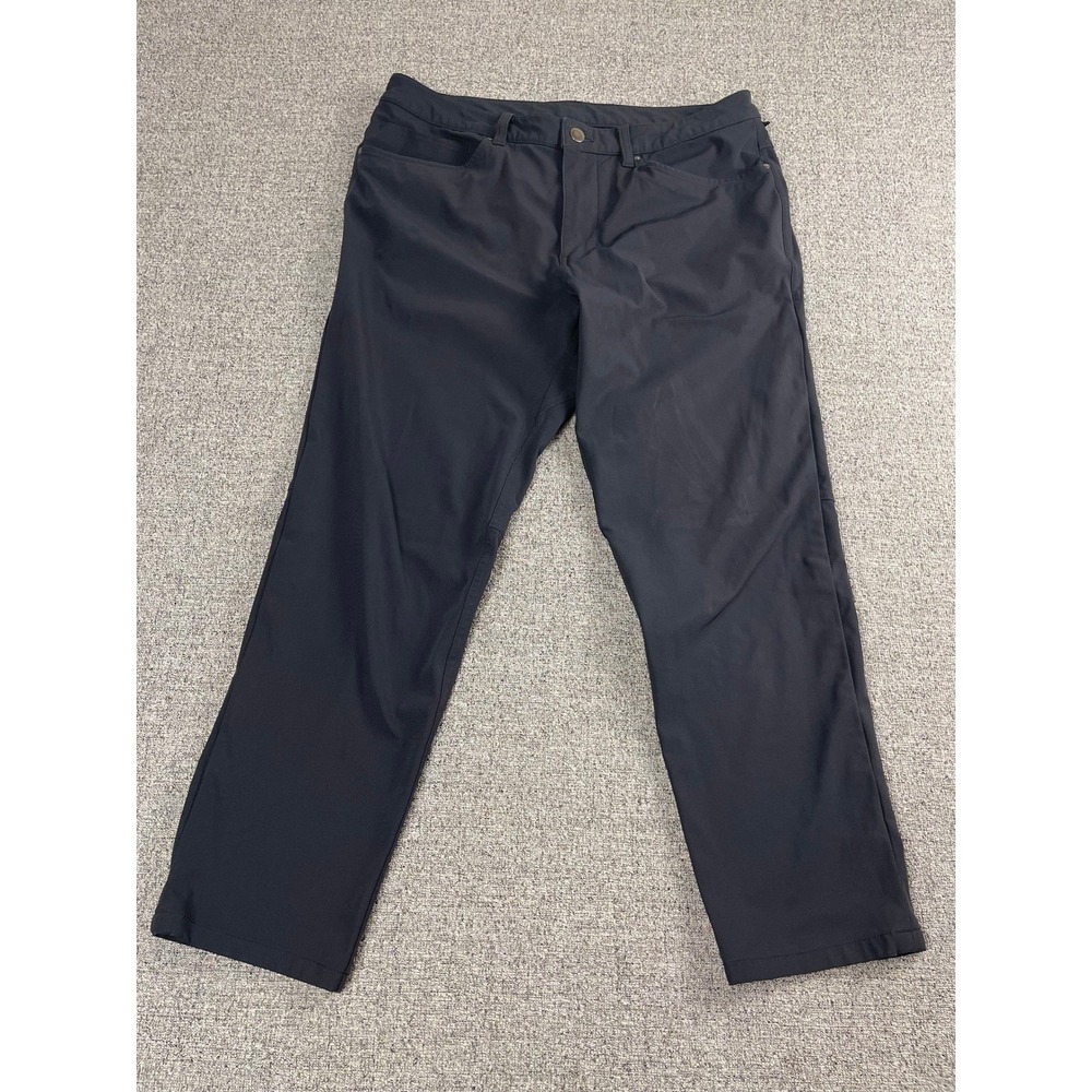 Lululemon ABC Pants Mens 30x26 Dark Grey Black Five Pocket Technical Trousers